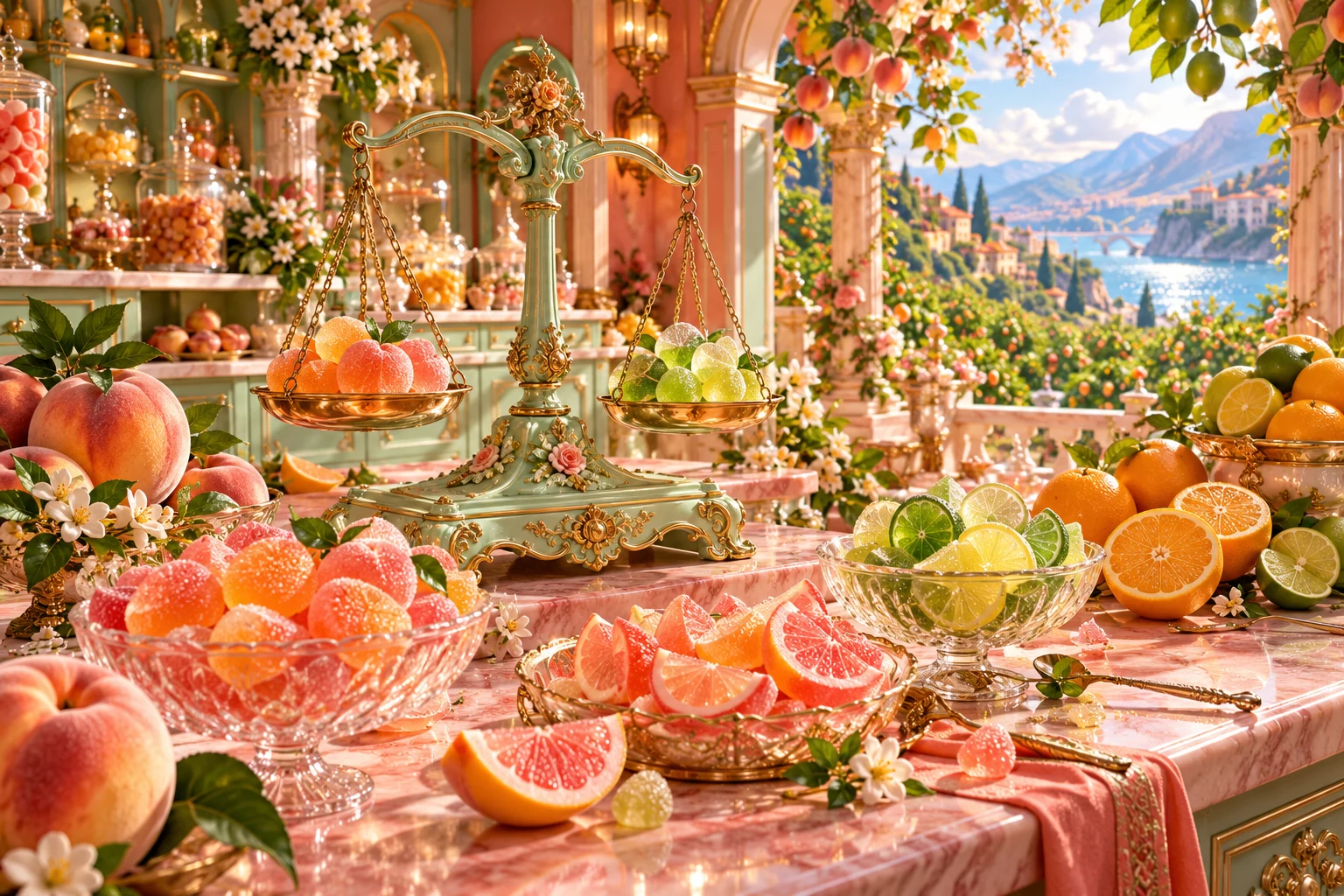 Citrus atelier in Zumeraki's illustrated fruit and confectionery world